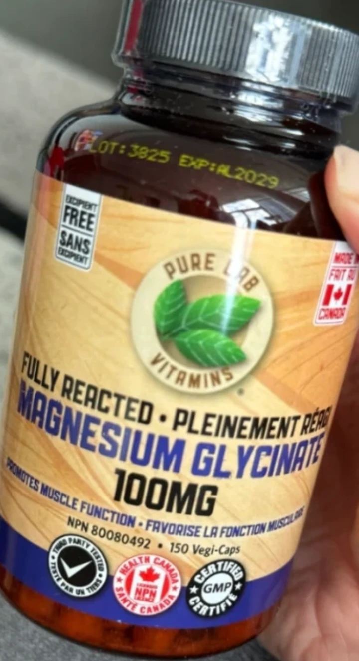 Brand New Pure Lab Magnesium Glycinate 100mg 150 Capsules