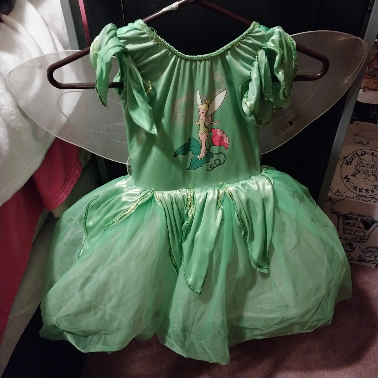 Halloween Tinker Bell Costume with Wings