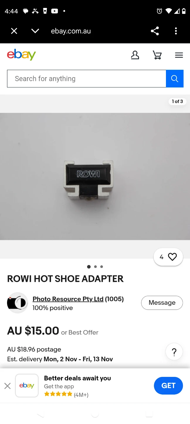 Rowi hot shoe adapter - photo 2