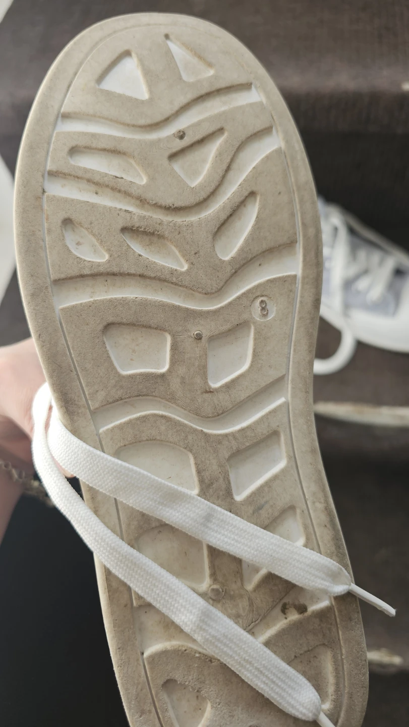 Light Grey High-Top Sneakers Size 8 - photo 4