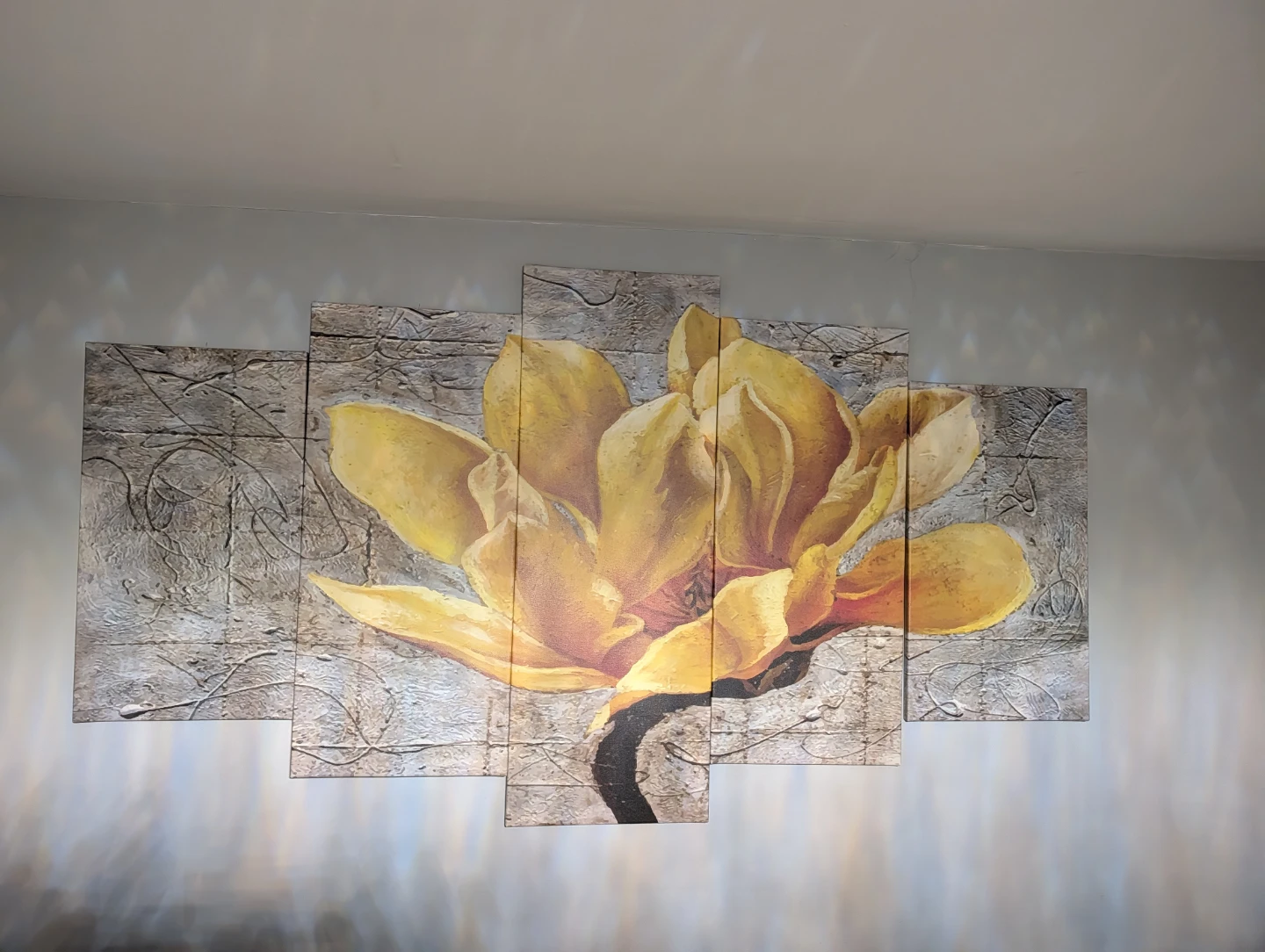 5-Piece Yellow Flower Wall Art Set