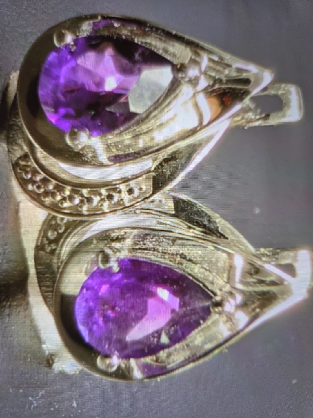 Silver Amethyst Earrings