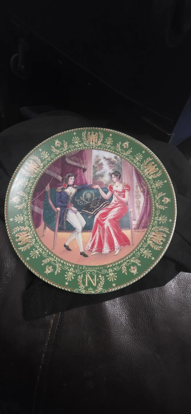 La Rencontre Limoges Porcelain Collector Plate - photo 3