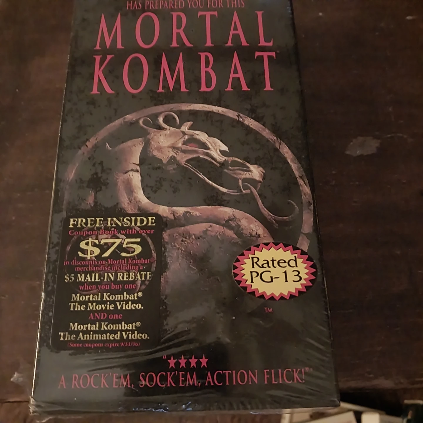 Mortal Kombat Original Movie VHS