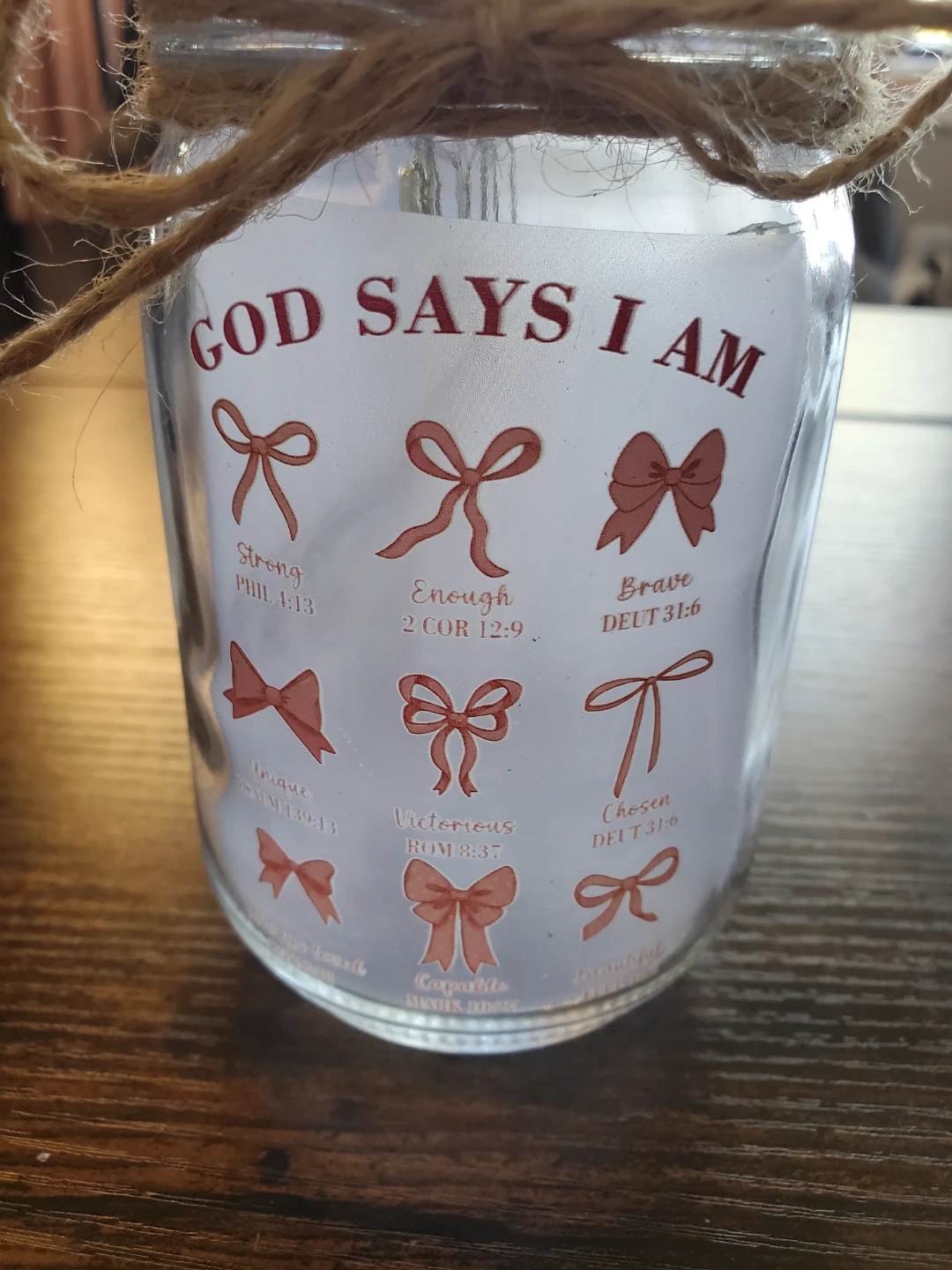 Religious Mason Jar Light...New