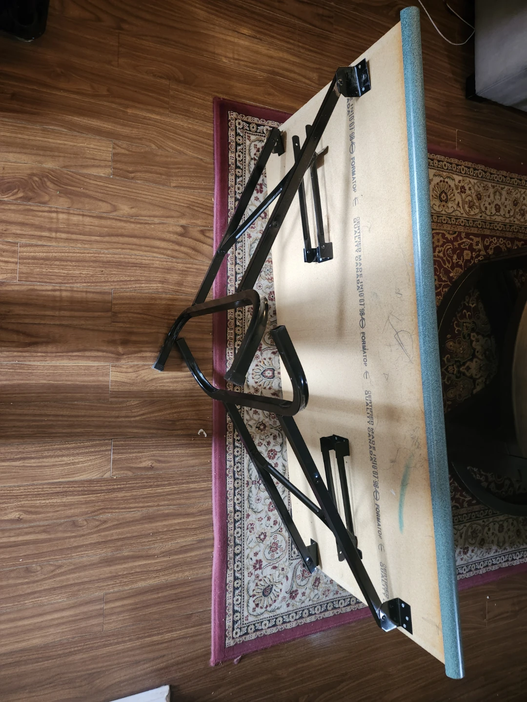 Foldable Green Laminate Countertop Table - photo 3