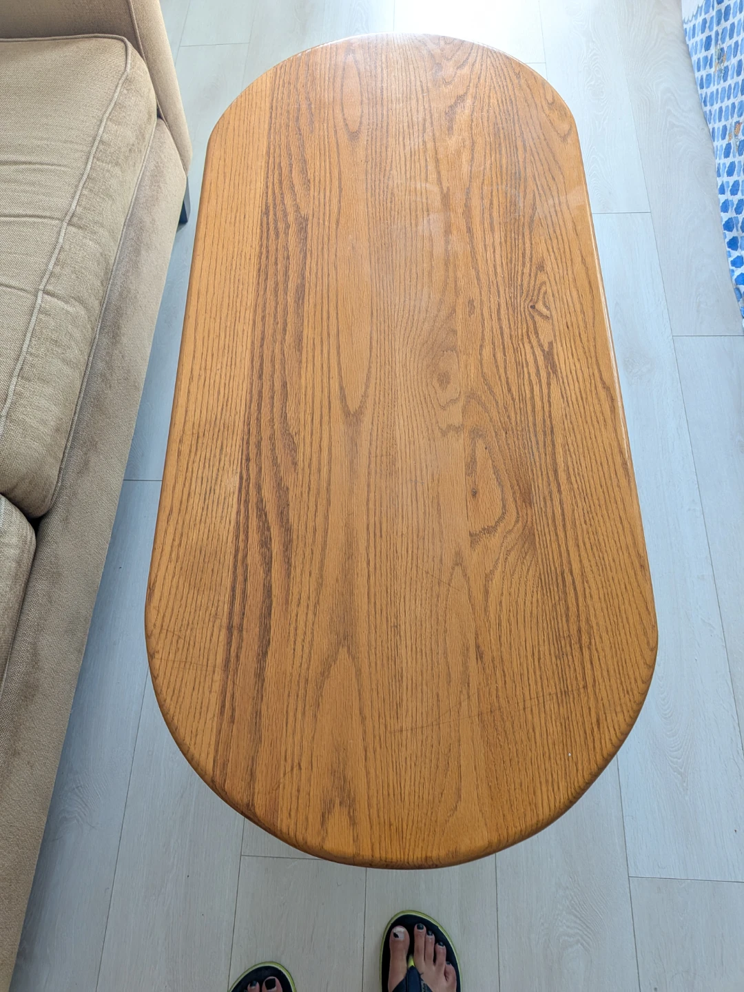 Move out sale: Oval Oak Coffee Table