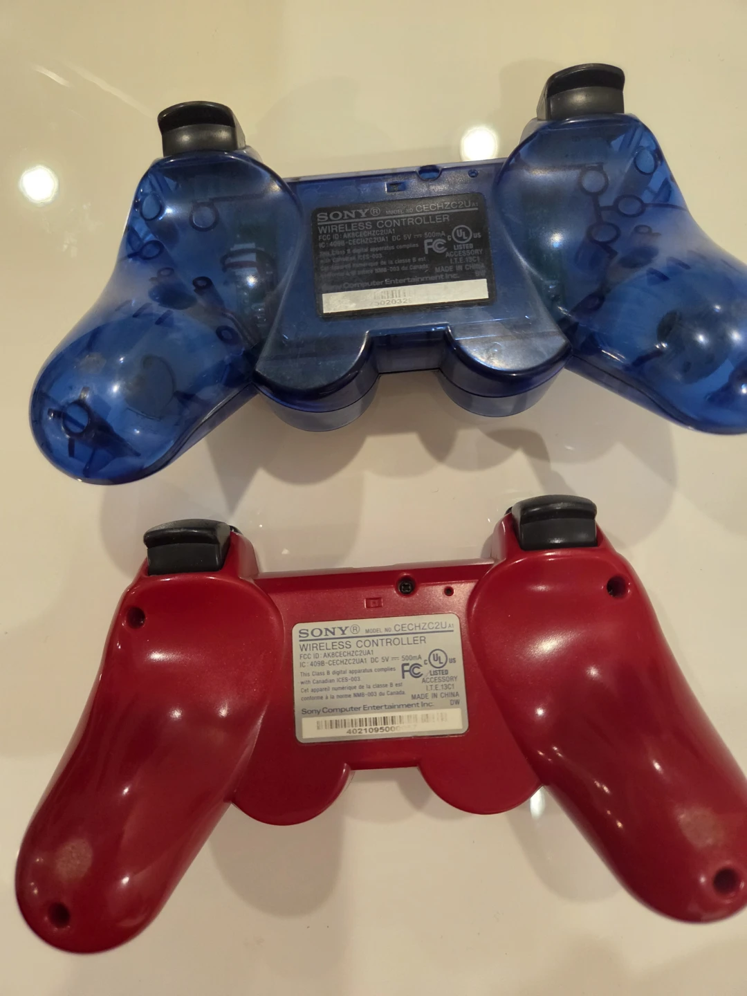 Two Sony PS3 DualShock 3 Wireless Controllers - photo 2