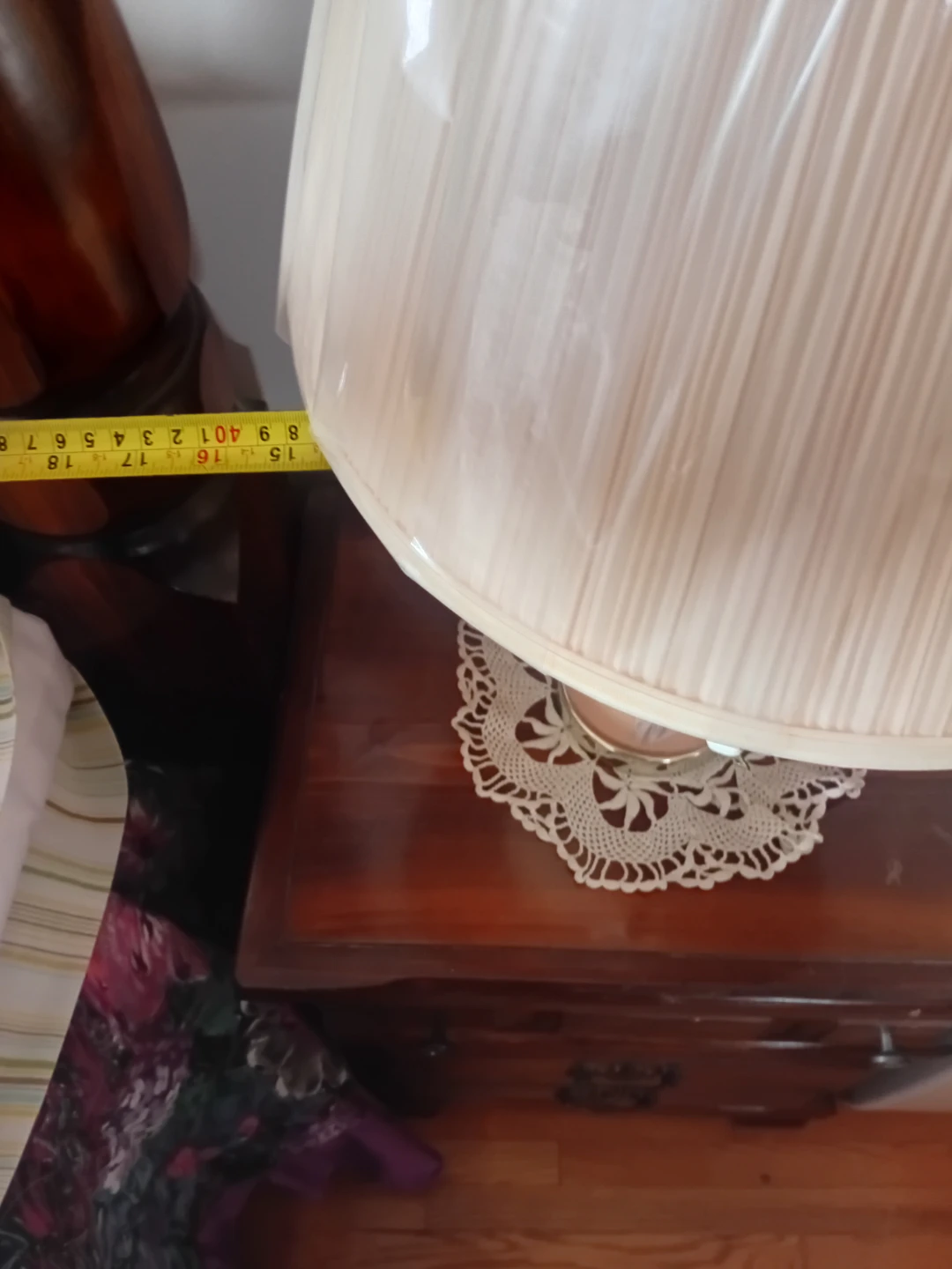 Vintage Floral Ceramic Table Lamp - photo 4