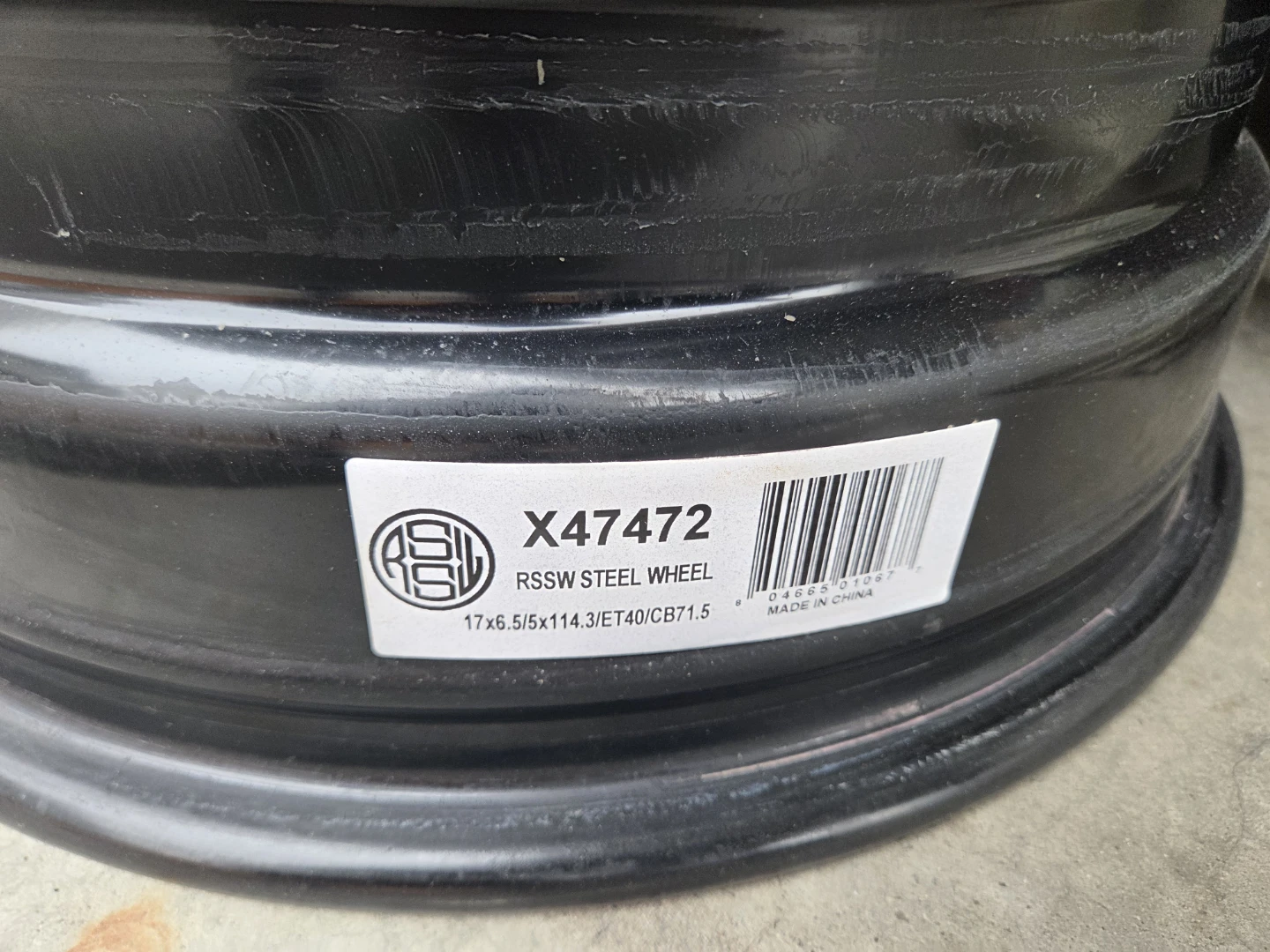 RSSW Steel Wheels X47472 17x6.5 set of 4 rim - photo 2