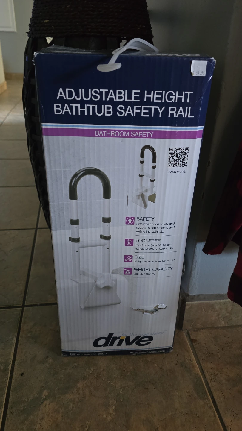 Drive Medical Adjustable Bathtub Safety Rail