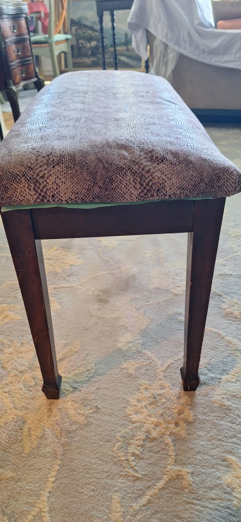 Wooden Piano Bench with Storage - photo 4