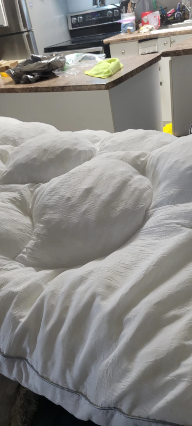 Twin White Mattress Topper great condition - photo 5