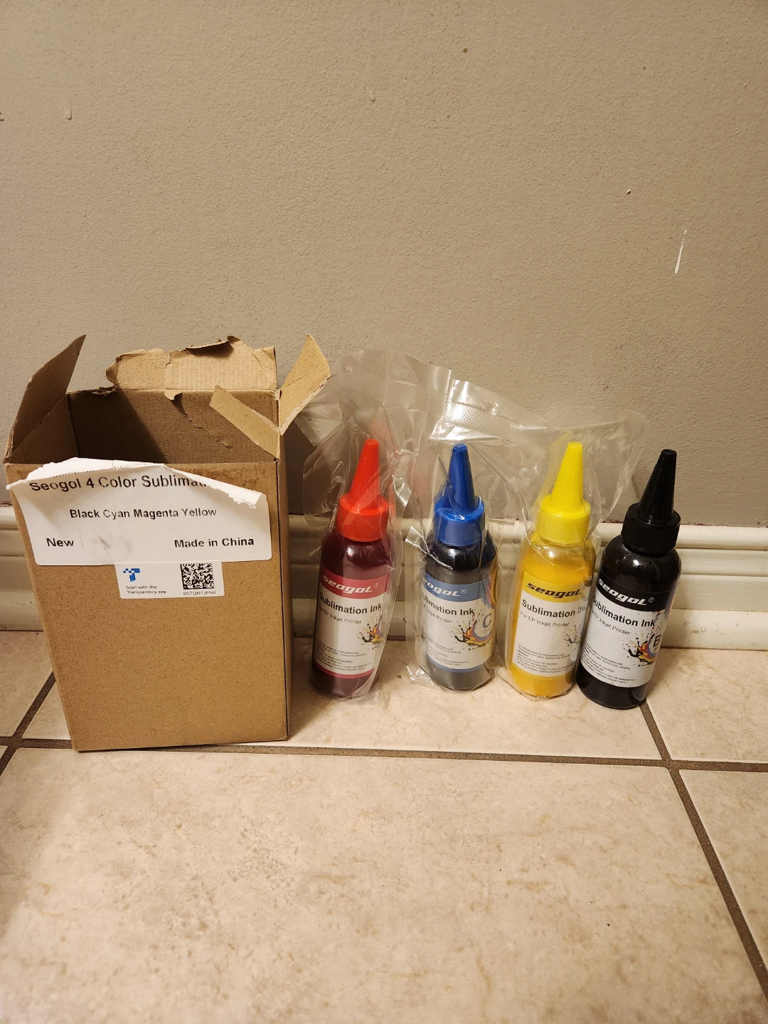 FREE- Seogol 4 Colour Sublimation Ink Set
