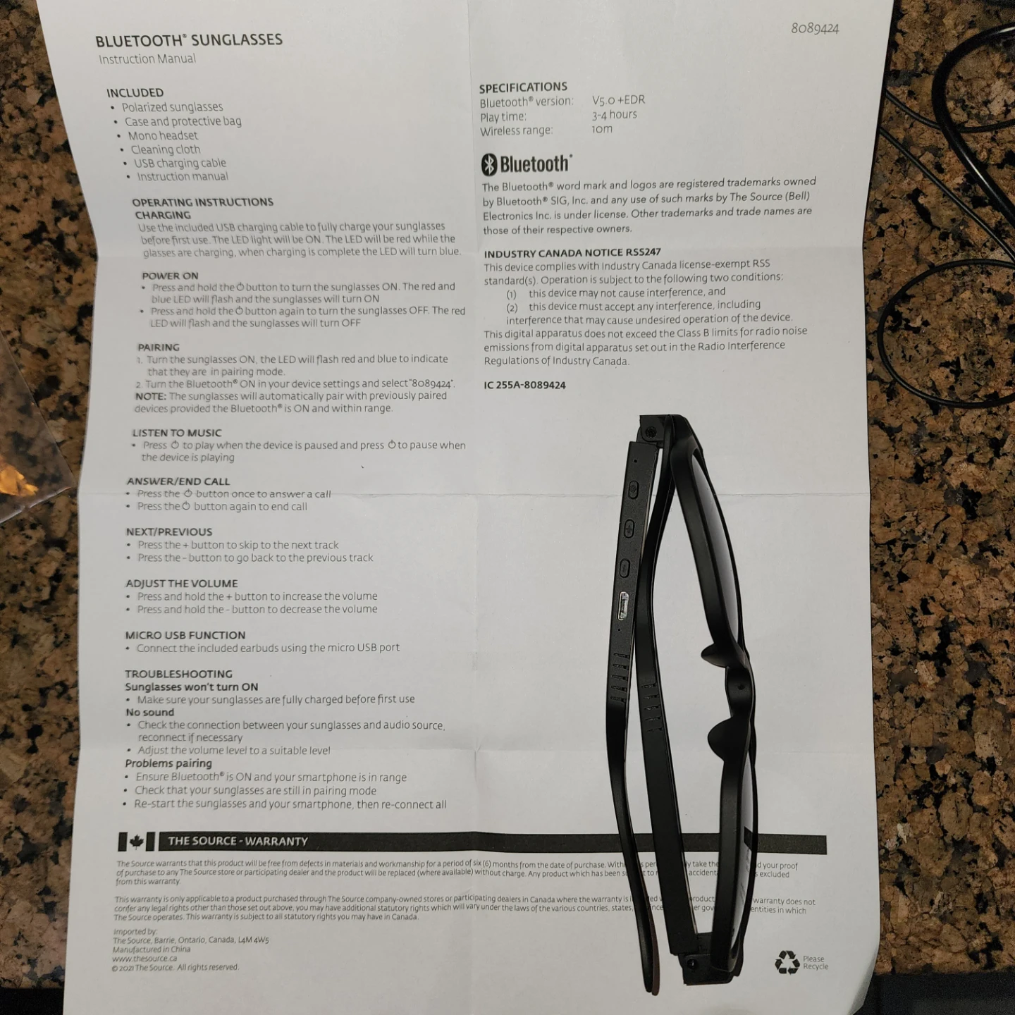 Bluetooth Polarized Sunglasses - photo 4