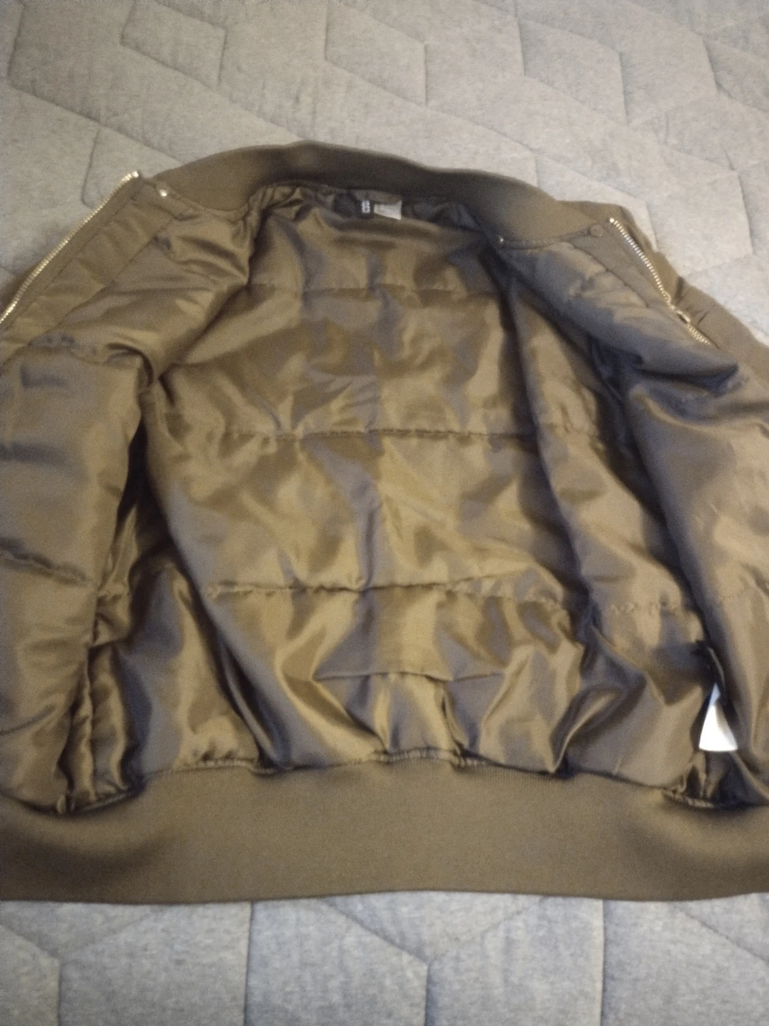 H&M DIVIDED Olive Green Bomber Jacket (XS) - photo 4