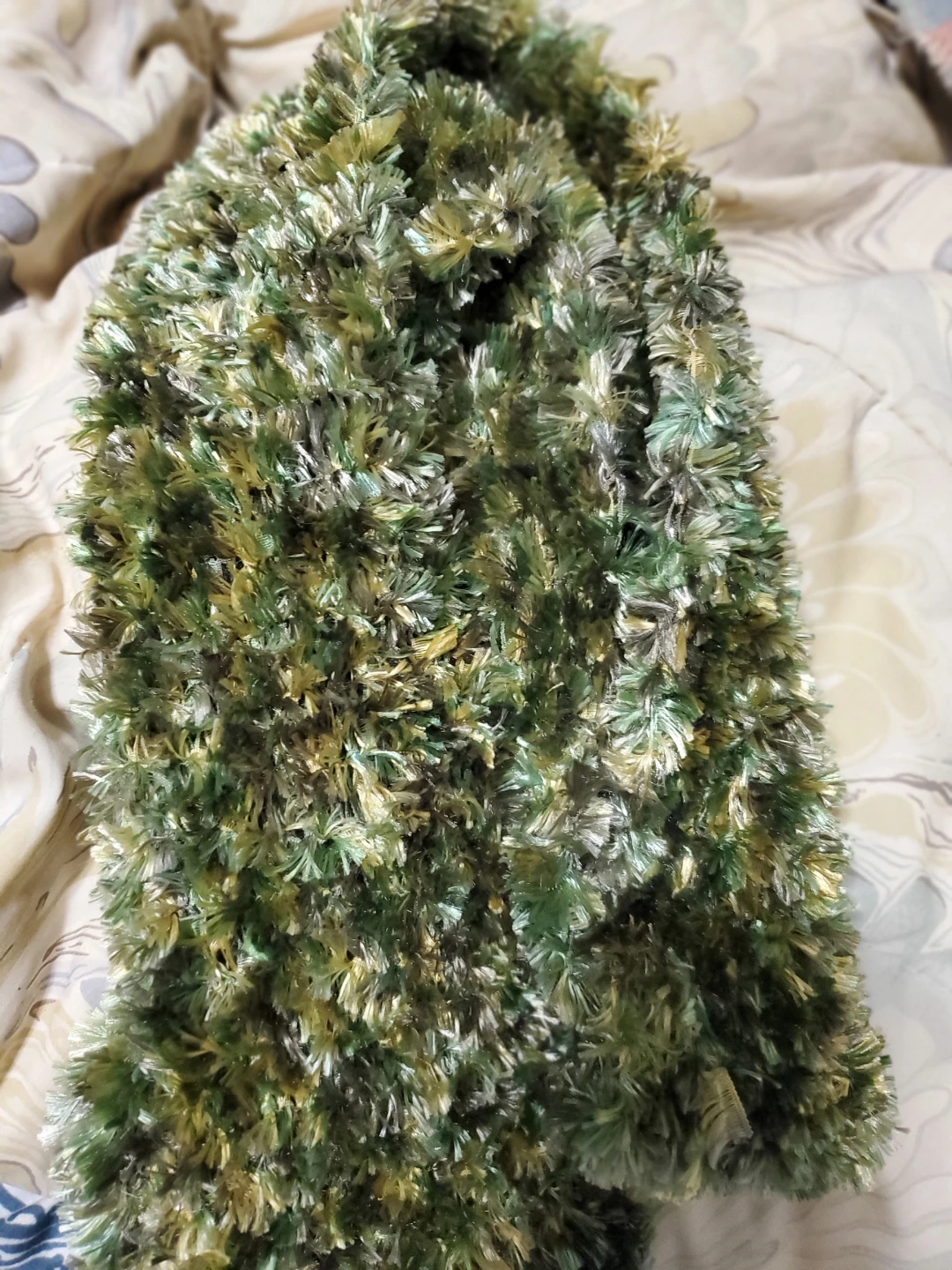Fuzzy  Green Scarf - photo 5