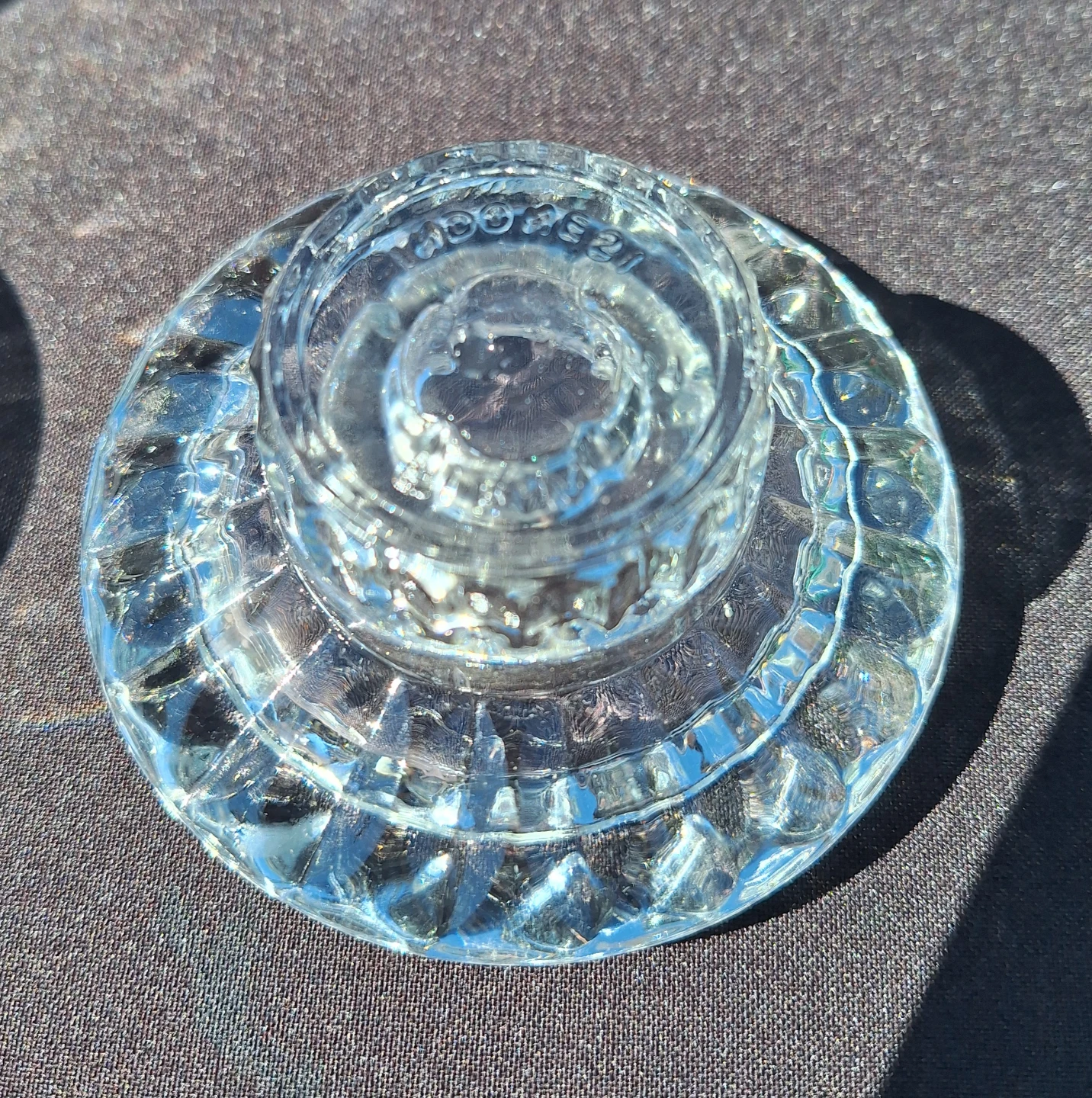 Set of 4 Glass Candle Holders (Kit Cat Club rescue) - photo 2
