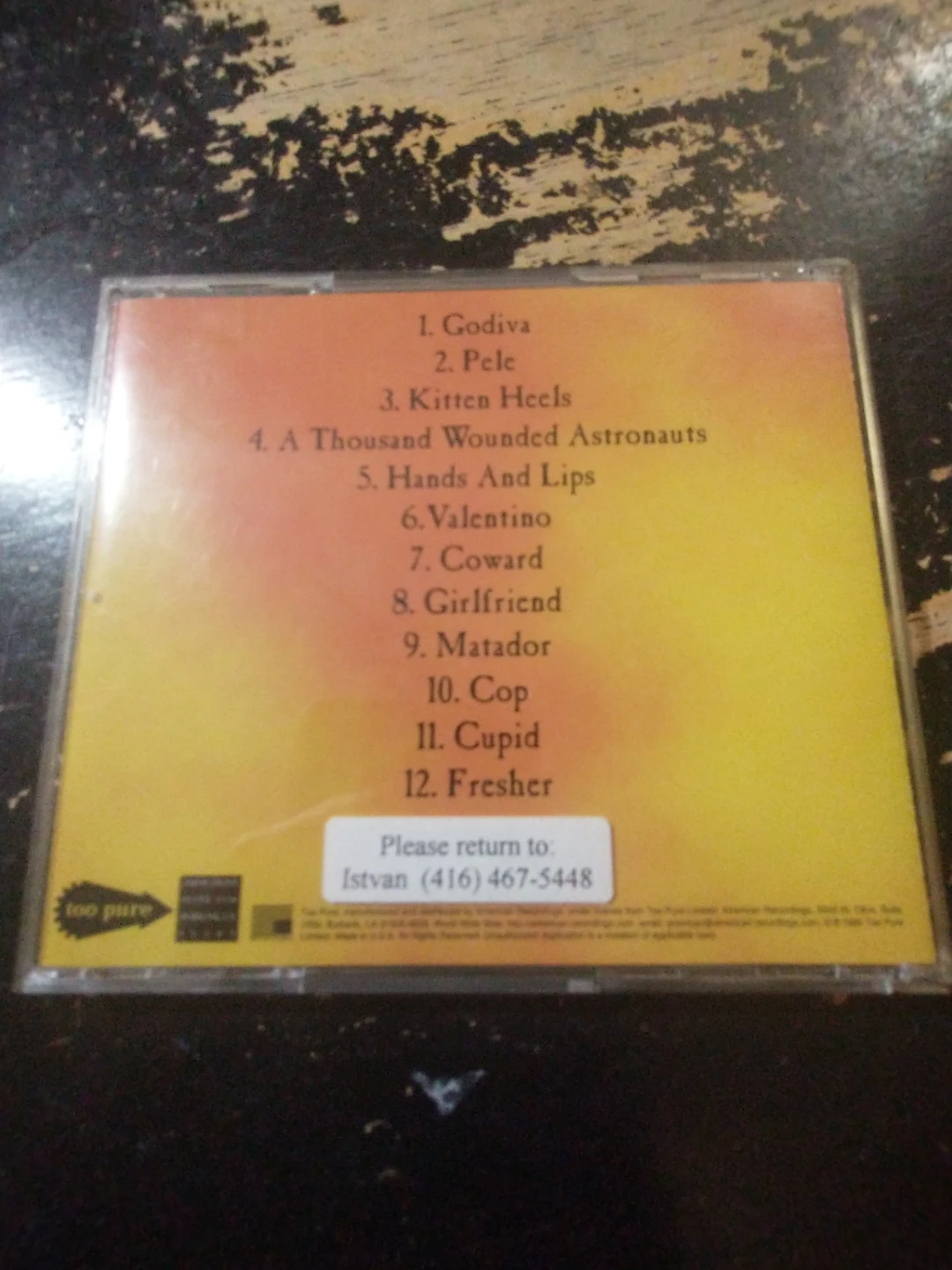 Long Fin Killie Valentino 1996 CD - photo 4