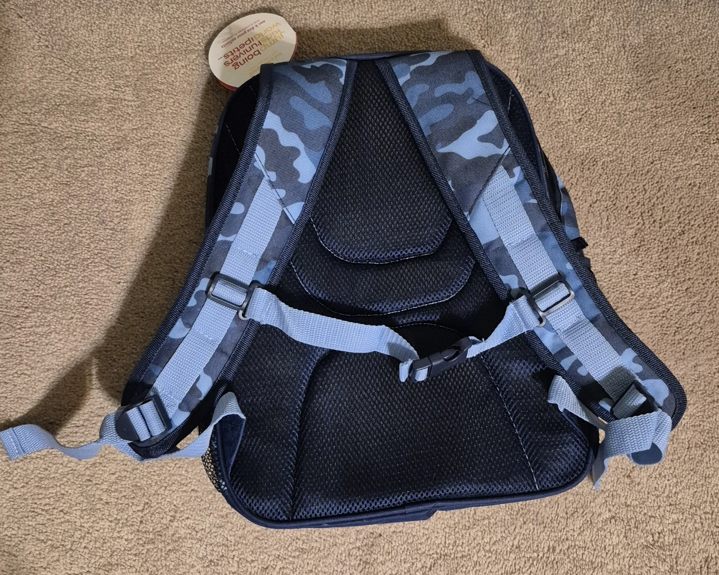 Jumpboing Kids Blue Camo Backpack - photo 3