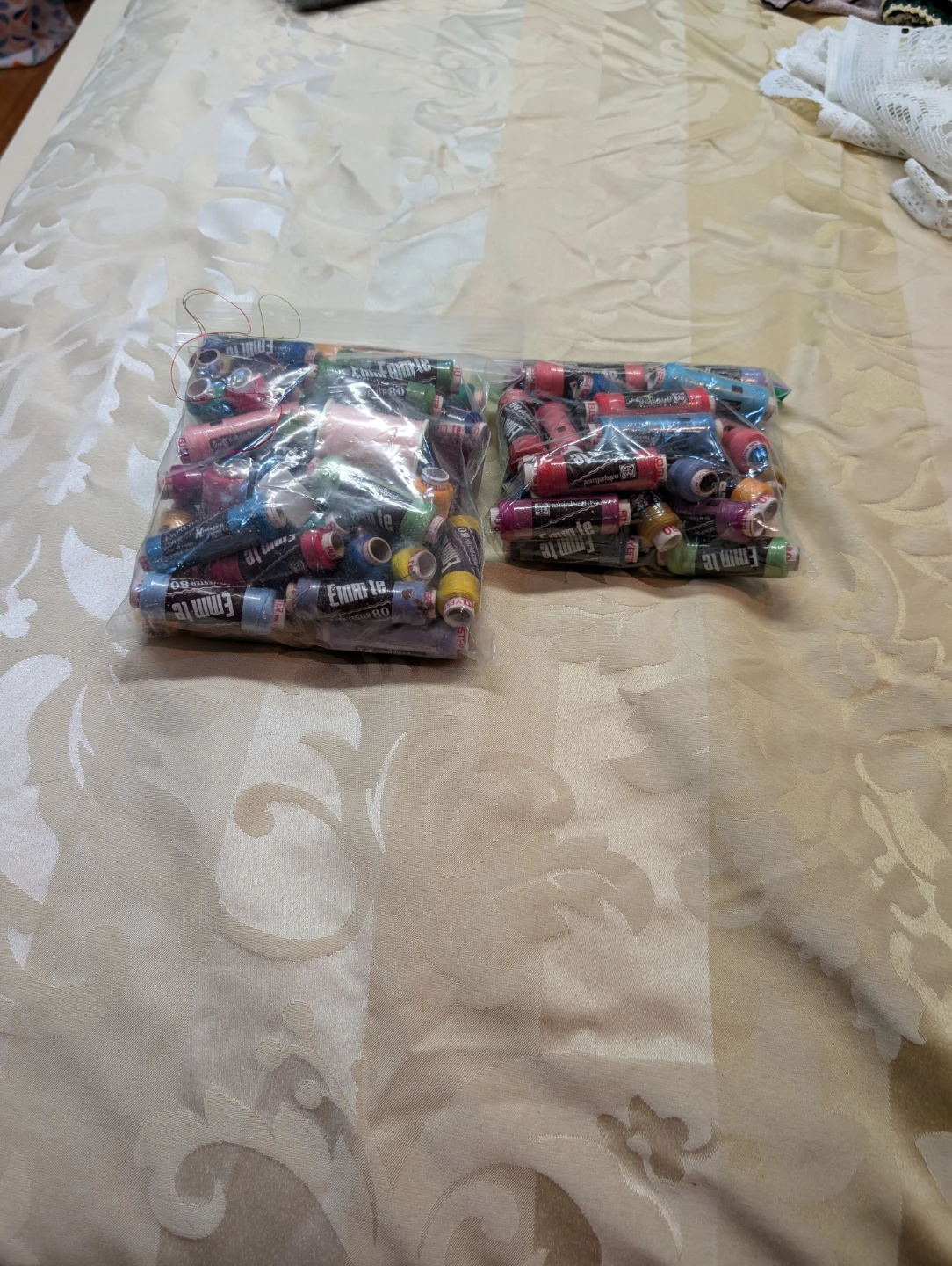 Lot of Emm-te Polyester Sewing Thread Spools