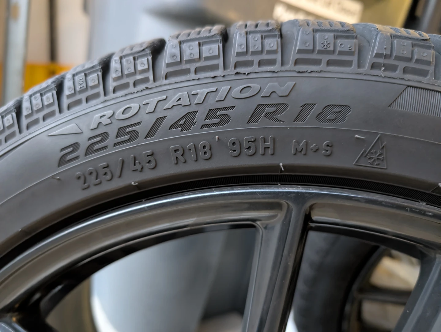 Winter Tire & Rim Package - 4 Pirelli Ice Zero Tires 225/45 R18 - photo 3