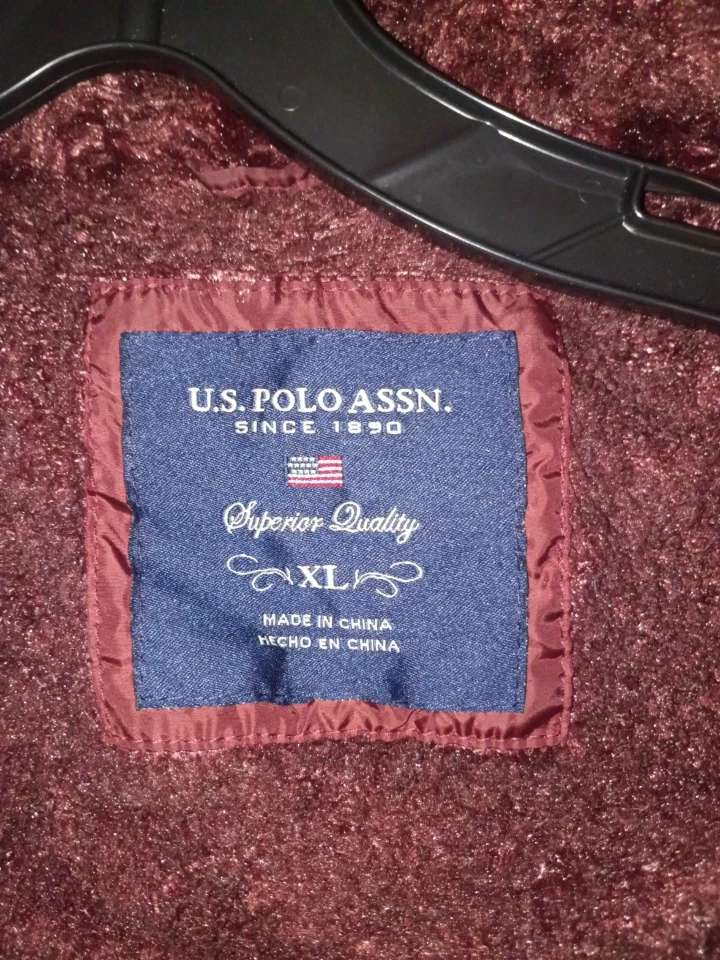 U.S. Polo Assn. Maroon Puffer Jacket - photo 2
