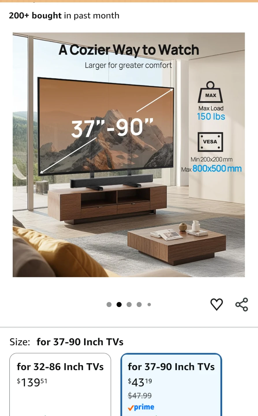 Perlesmith Tabletop TV Stand PSTVS20 - photo 4