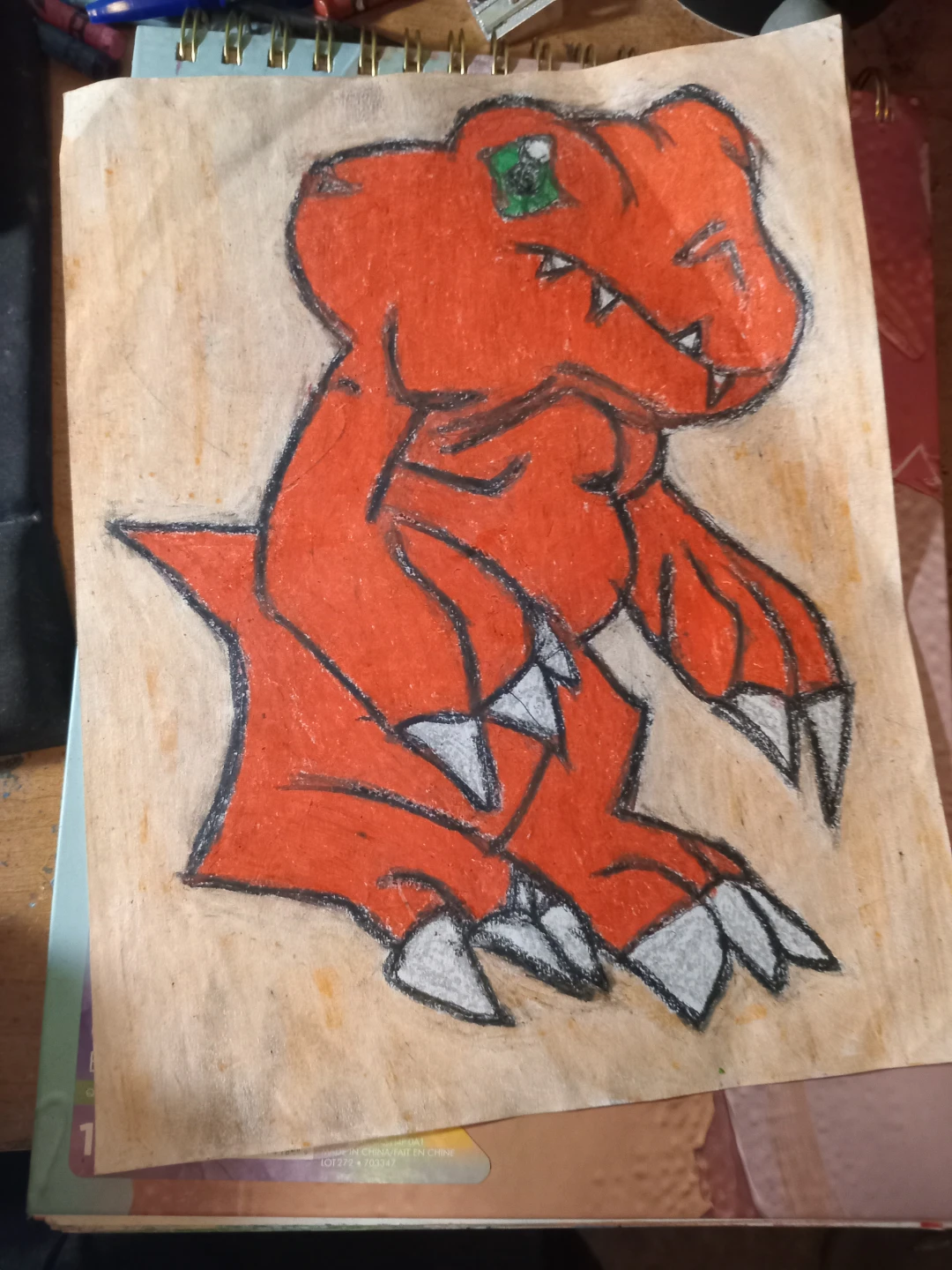 AUGUMON DIGIMON DRAWING BY CUSTOM ARTIST SHERWIN - photo 2