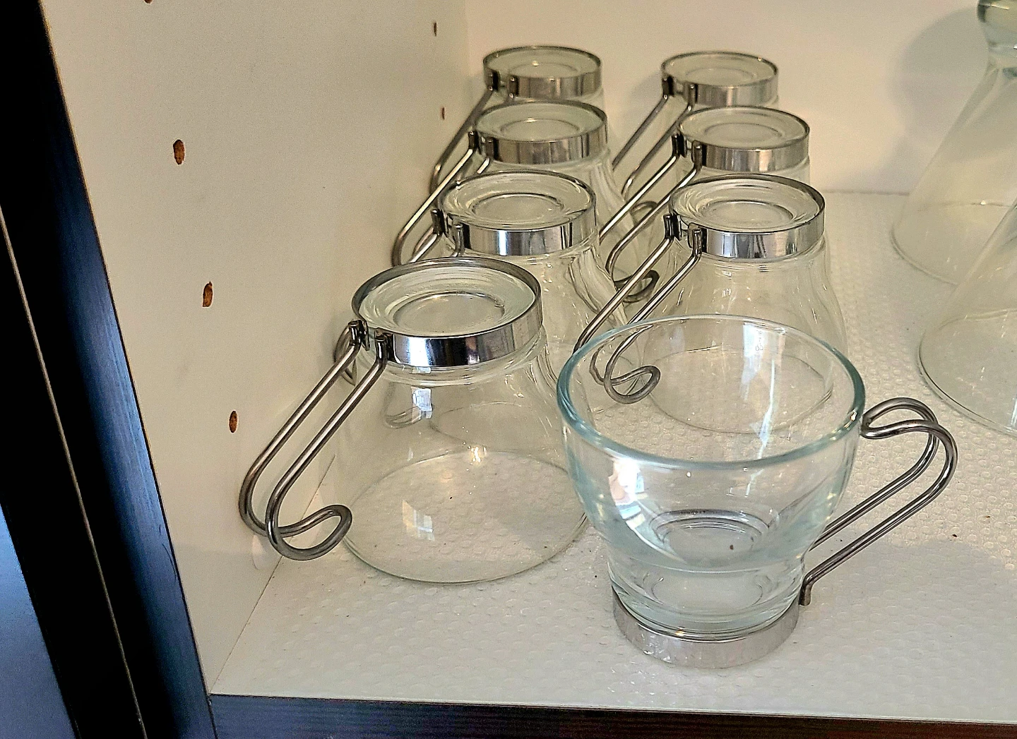 Set of 8 Glass expresso cup with Metal Handles - photo 2