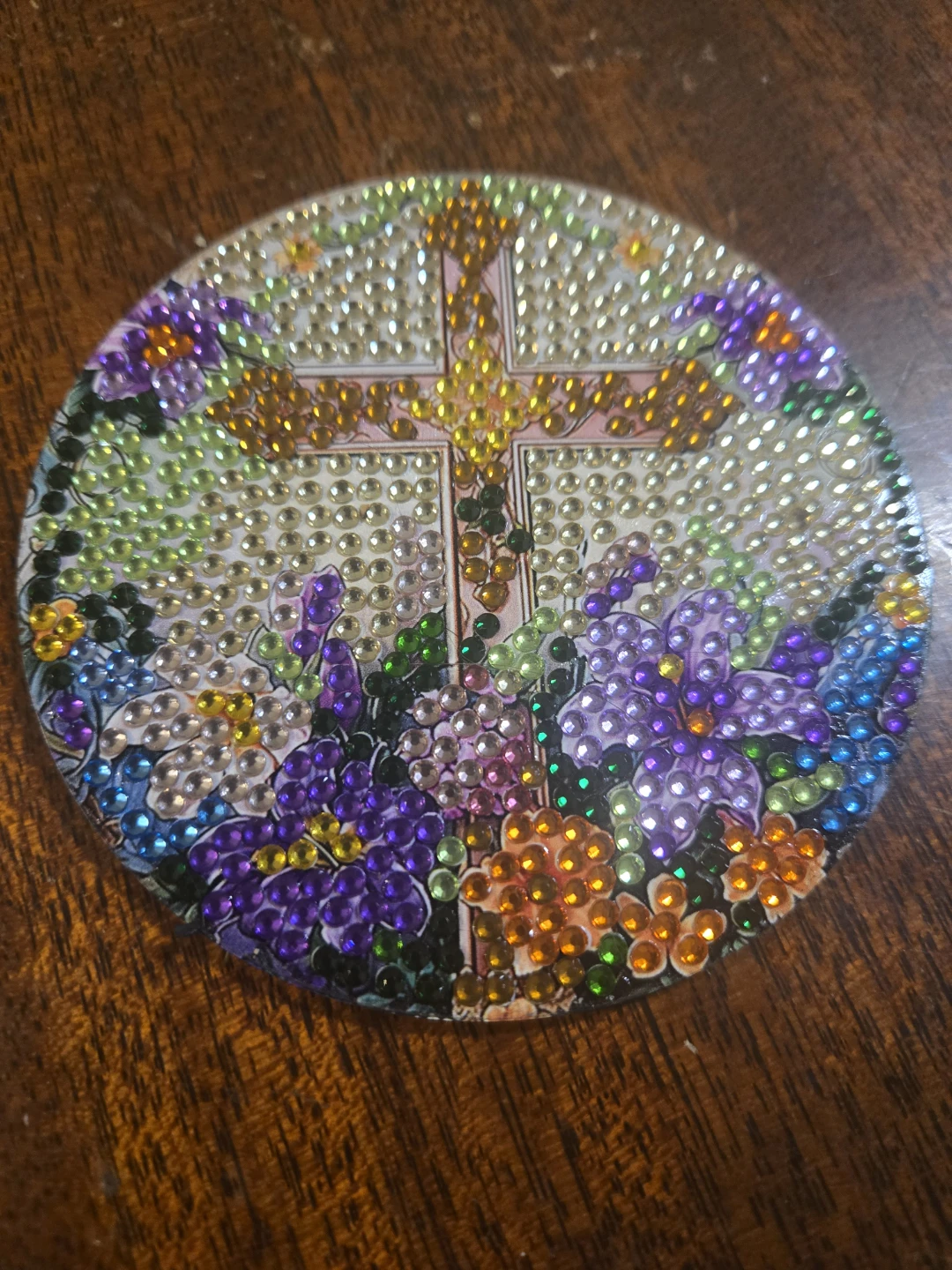 Diamond Painting Cross Coaster