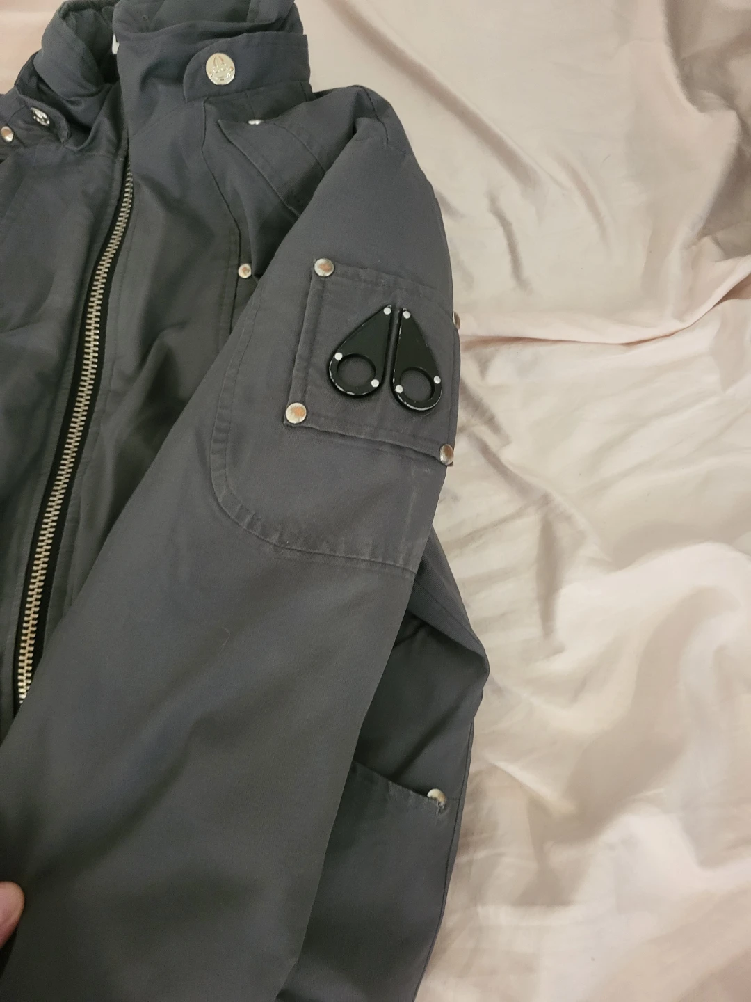 Moose Knuckles Grey Bomber Jacket - photo 3