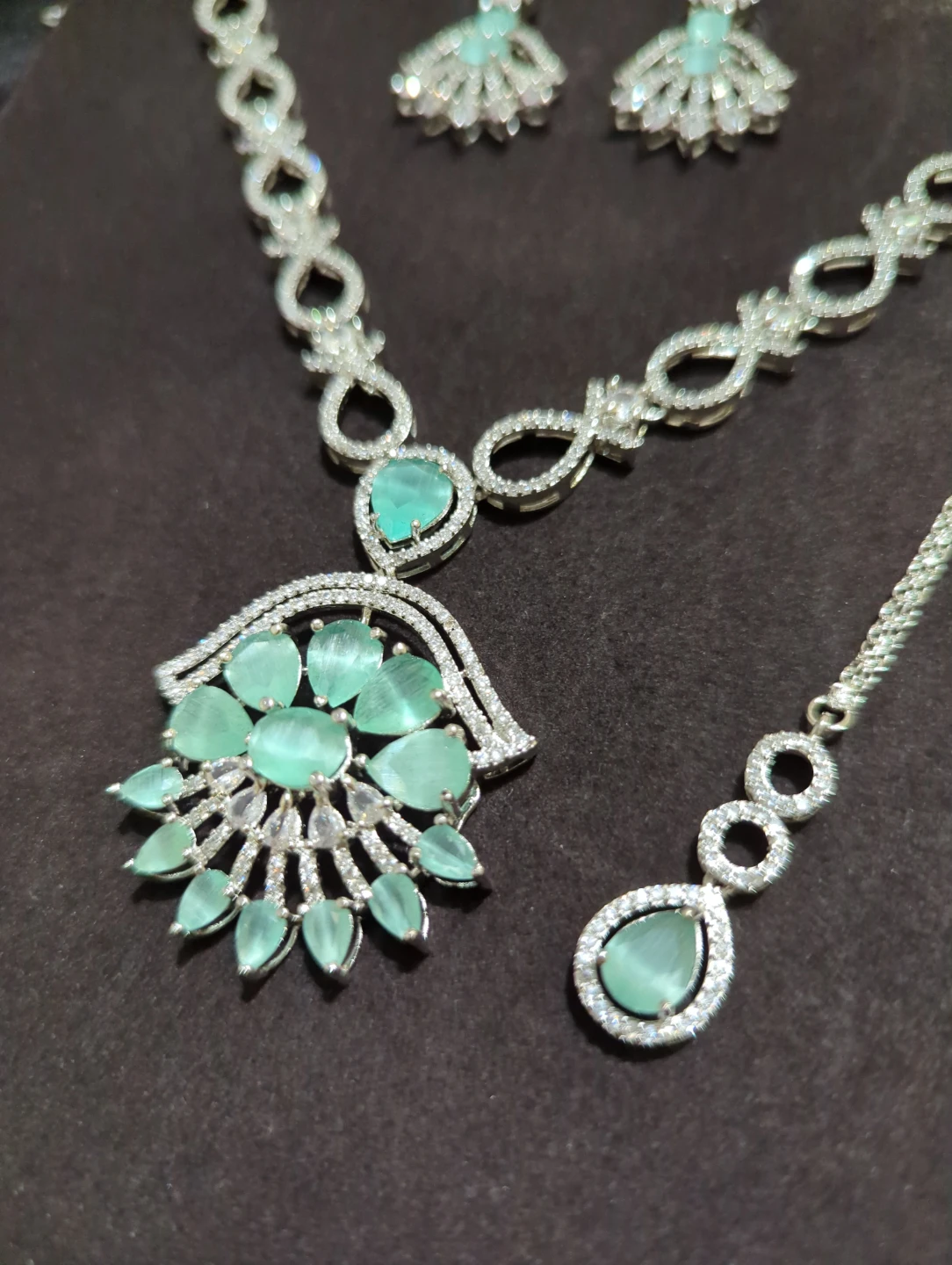 Mint Green and Silver Jewellery Set - photo 2