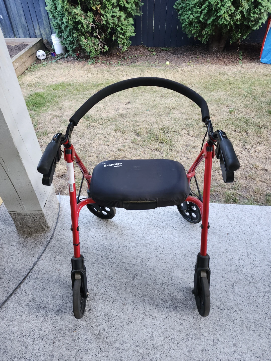 Evolution Walker Red Mobility Aid