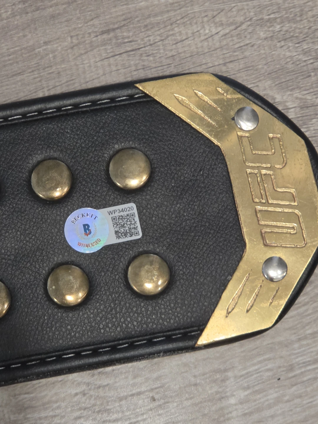Autographed UFC World Champion Replica Belt - photo 4
