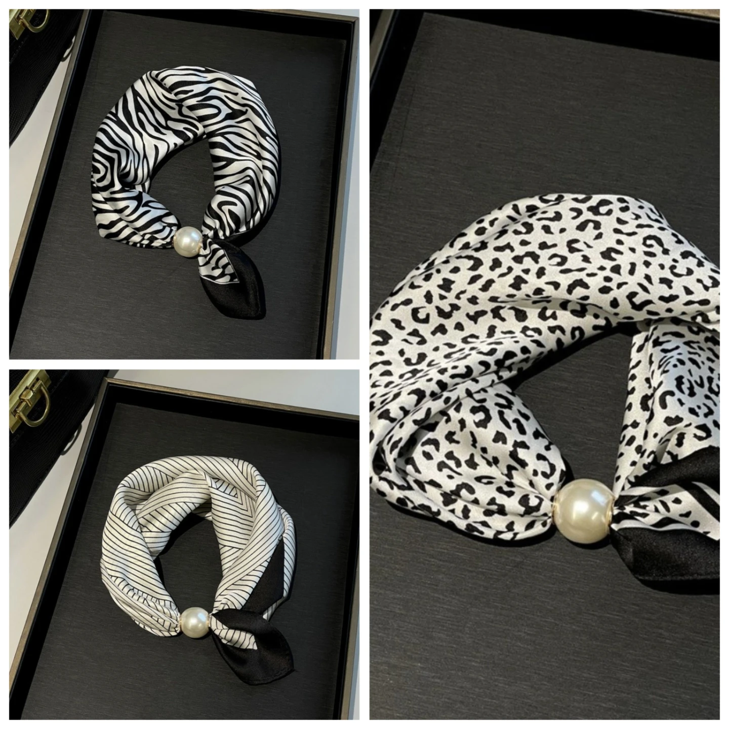 Women's Magnetic Silk Necklace Scarf - photo 3