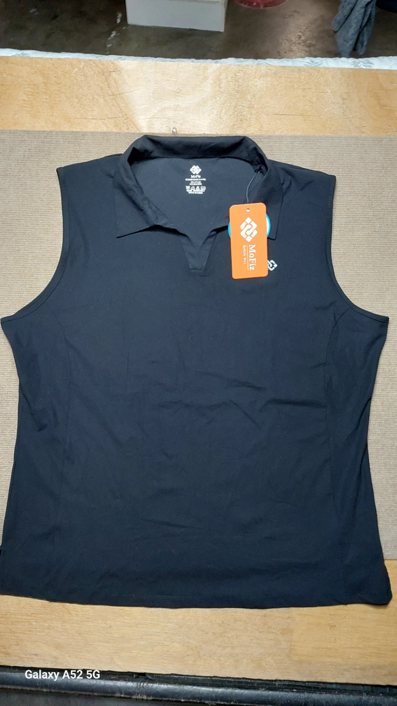 MoFiz Sleeveless Polo Shirt Size 2xl