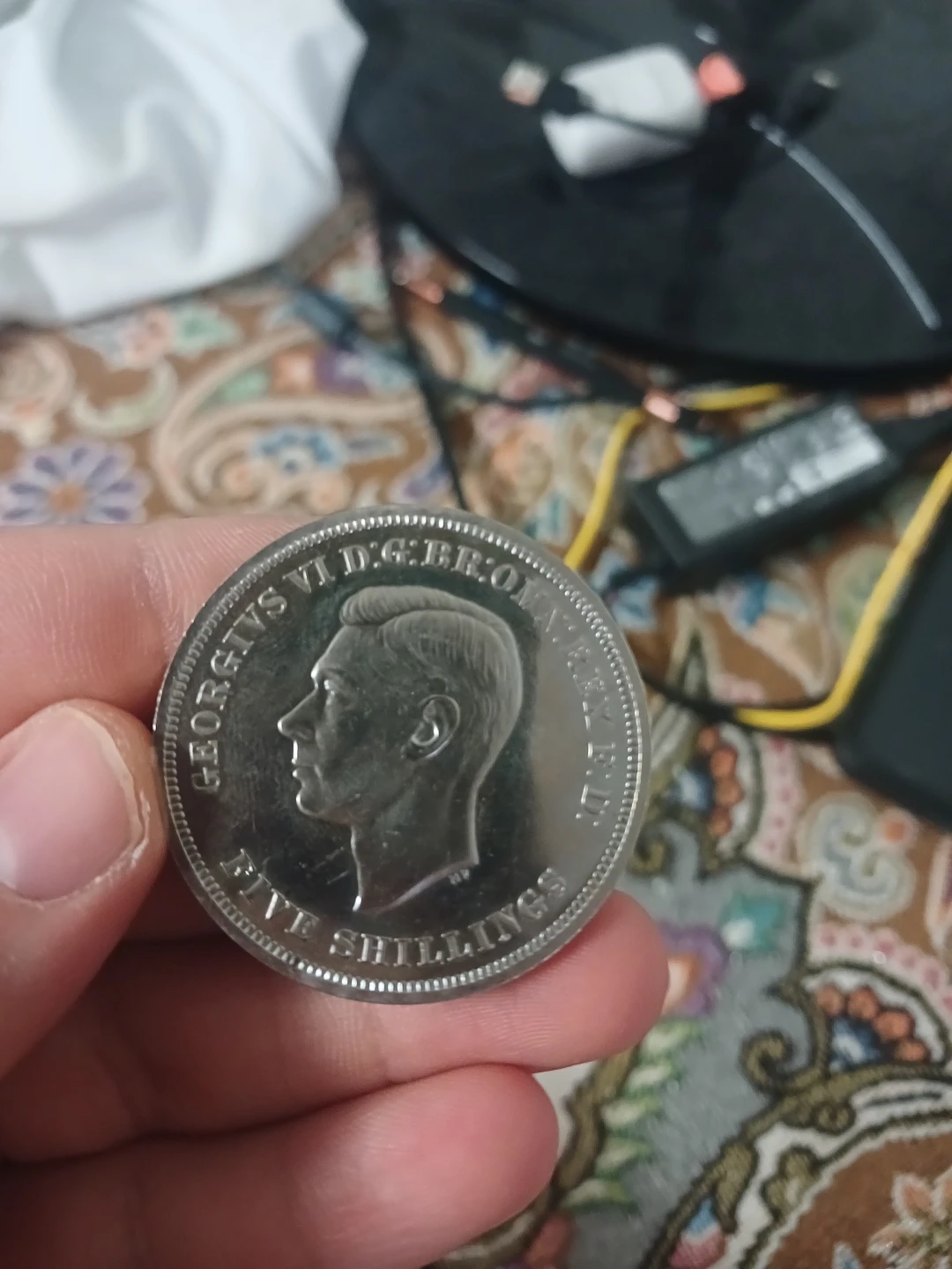 1951 British Five Shillings Coin - photo 2