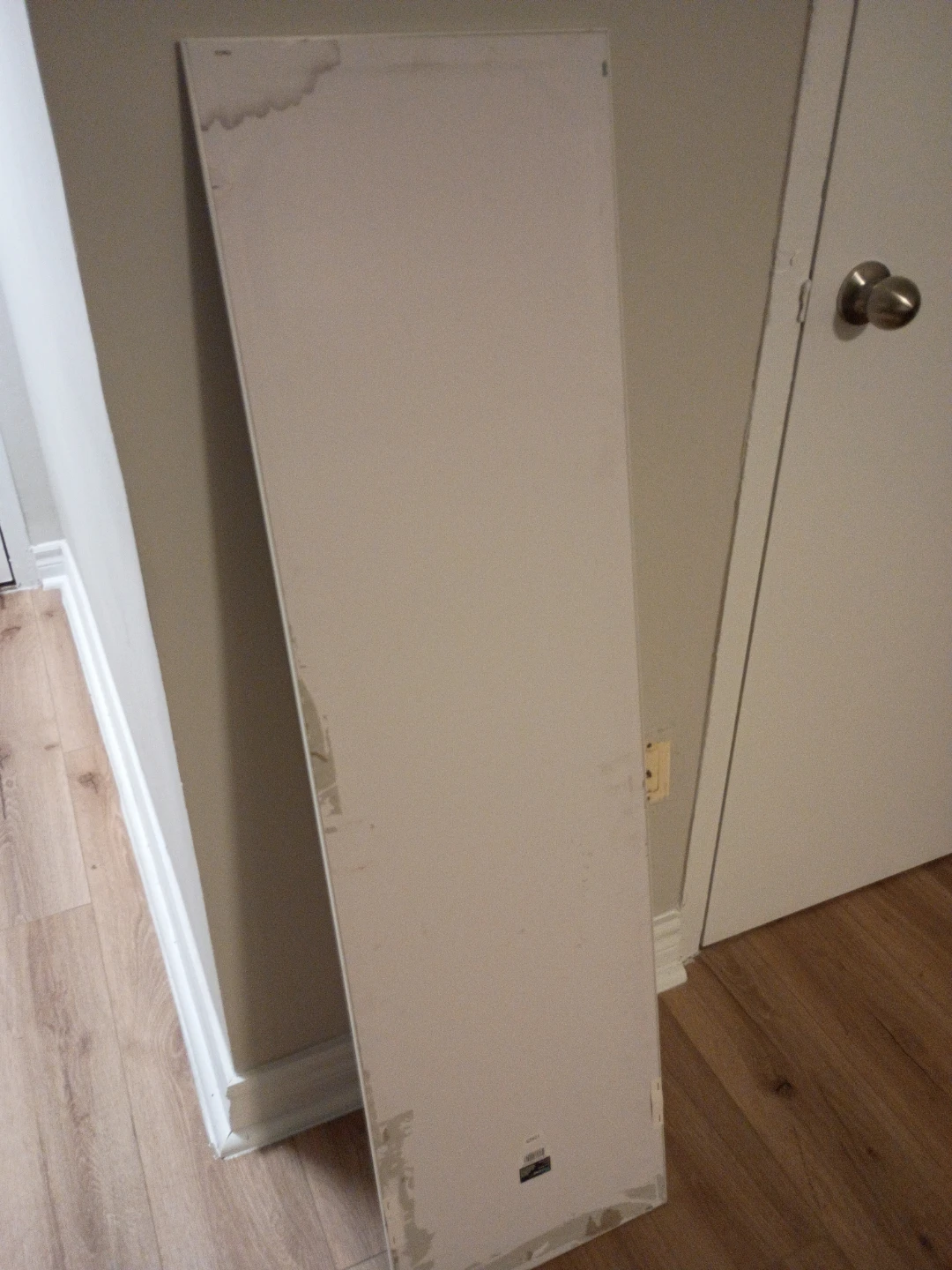 White Full-Length Floor Mirror - photo 2