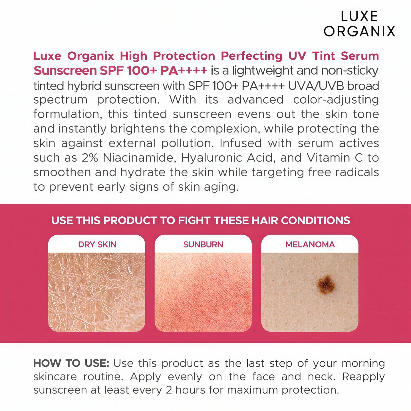 LUXE ORGANIX High Protection Perfecting UV Tint - photo 4