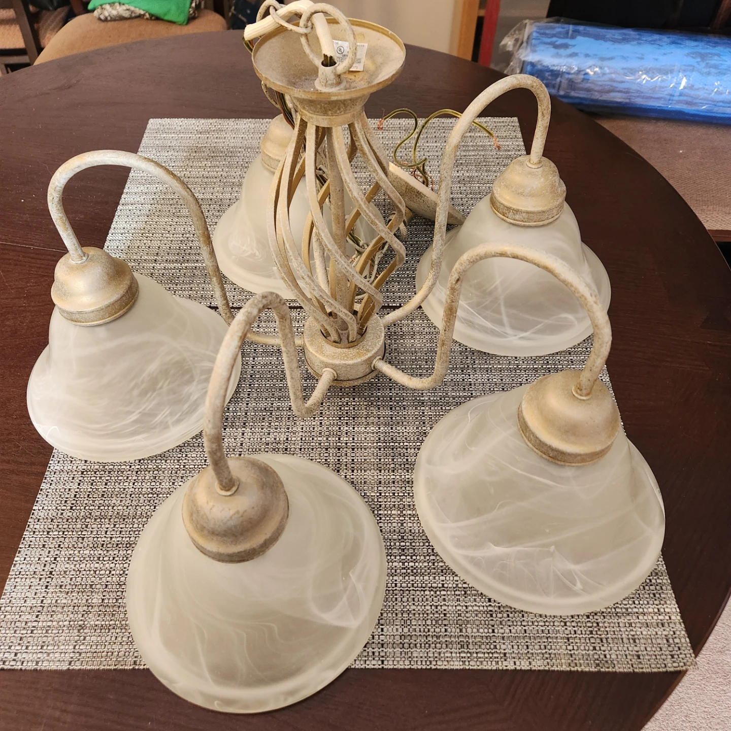 Five-Light Rustic Chandelier
