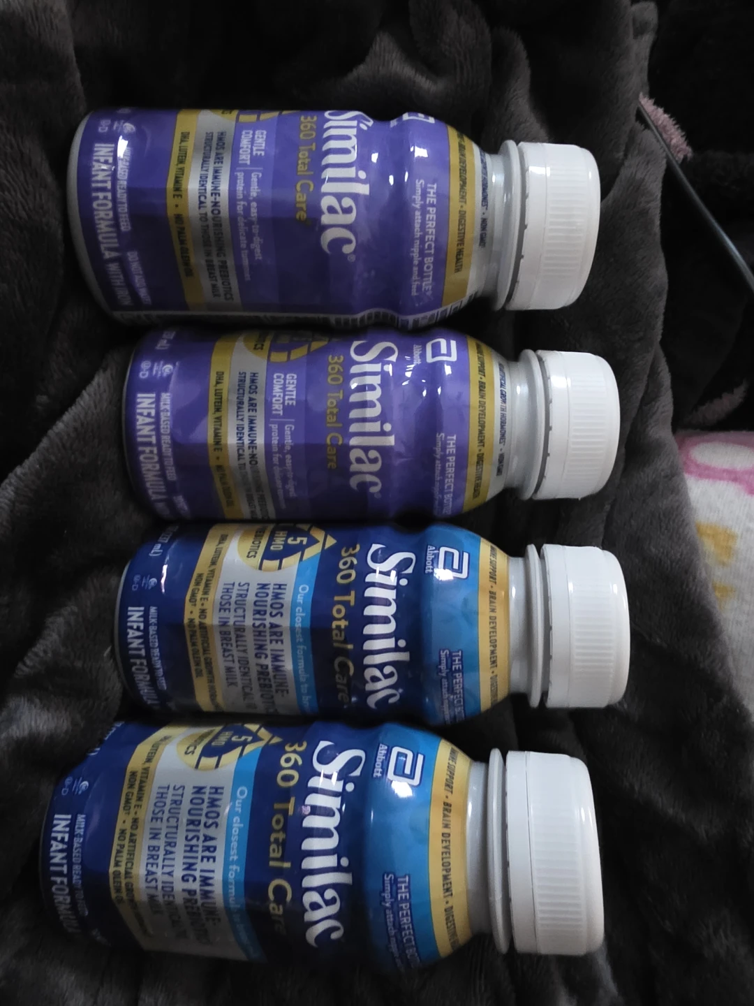 4 Similac 360 Total Care Infant Formula Bottles