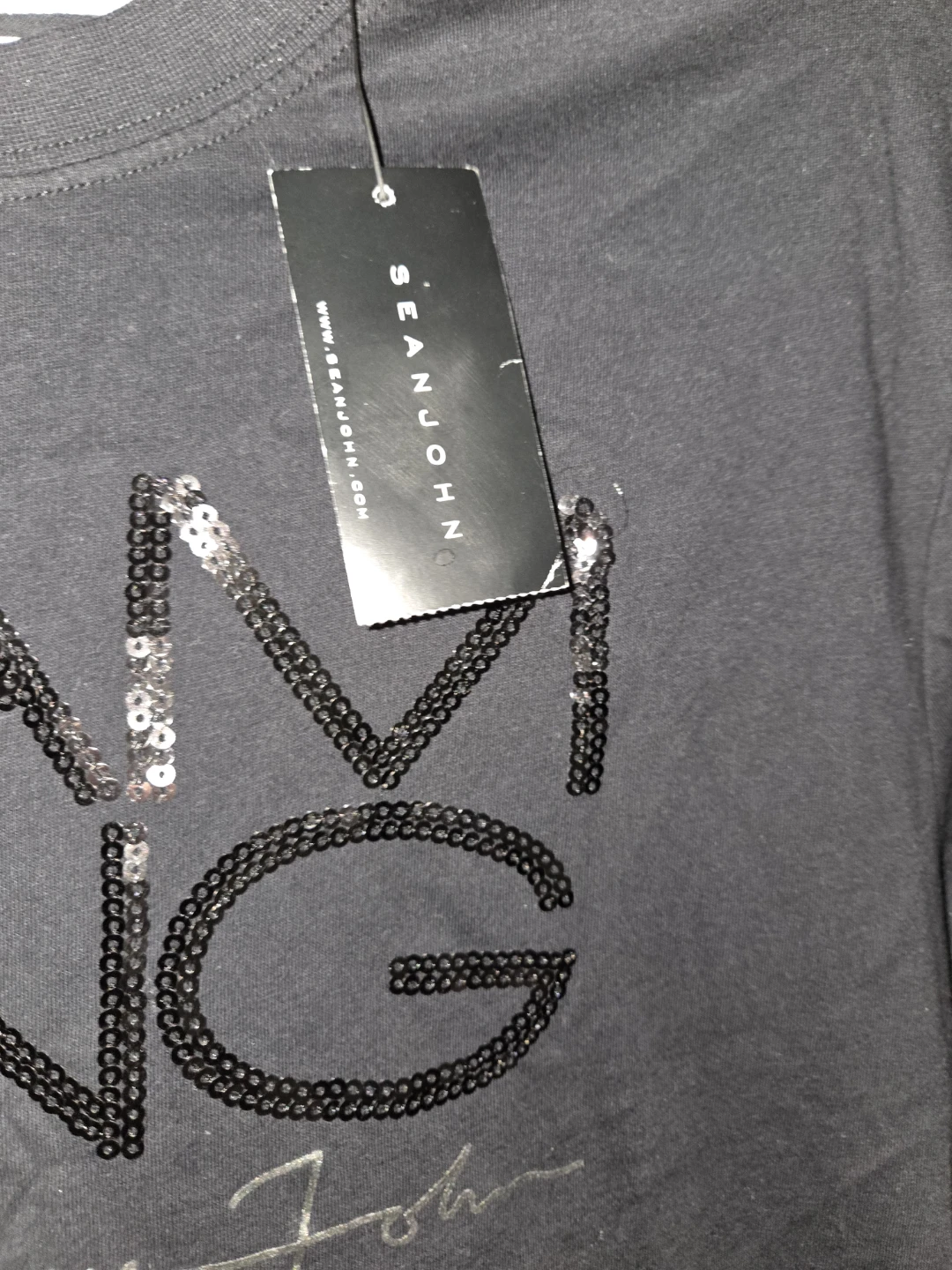 Sean John 'I Am King' Sequins Graphic T-Shirt in a Men's M - photo 3