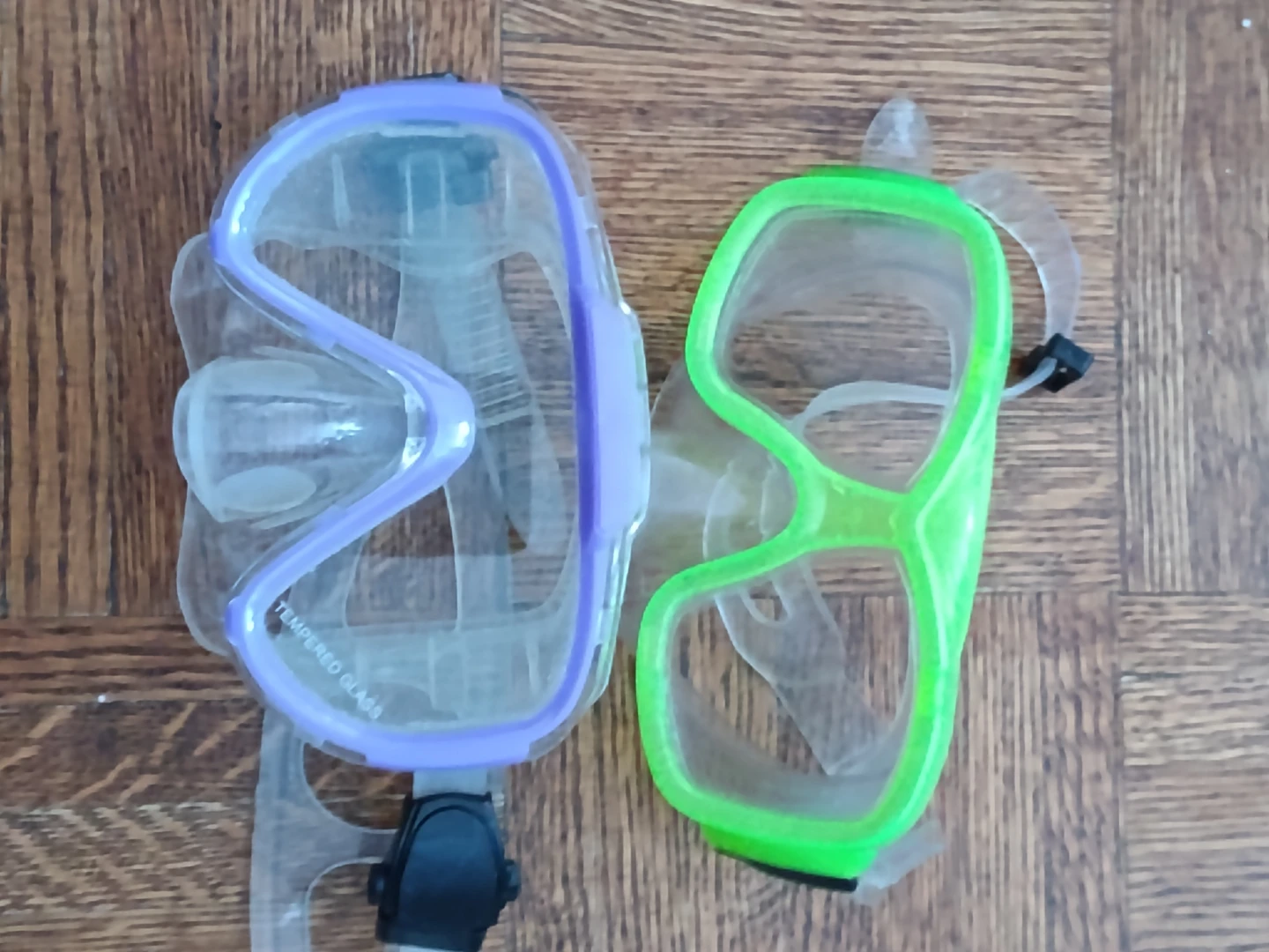 Two Swimming Snorkel Masks