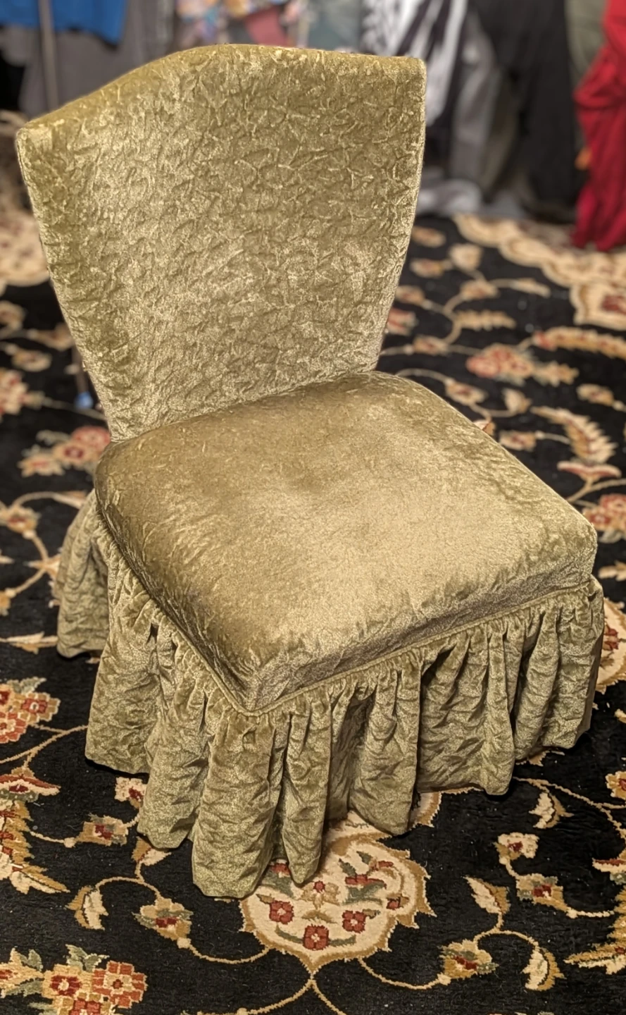 Vintage Velvet Accent Chair