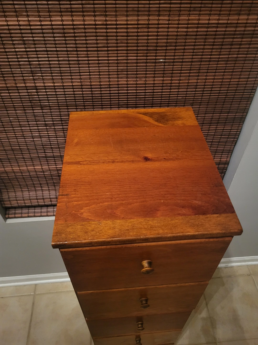 Tall Wooden 5-Drawer Storage Chest - photo 4