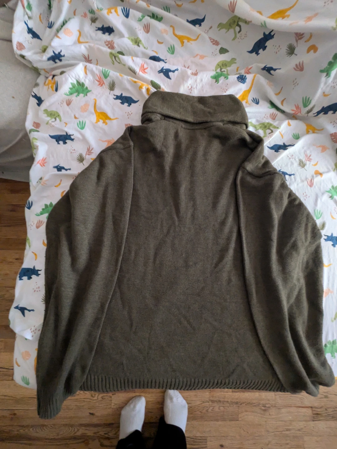 Vintage Chunky Oscar de la Renta Olive Green Sweater - XXL - photo 5