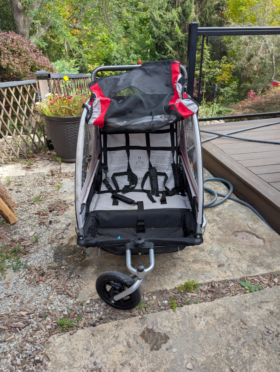 Aosom 2-in-1 Bike Trailer and Stroller