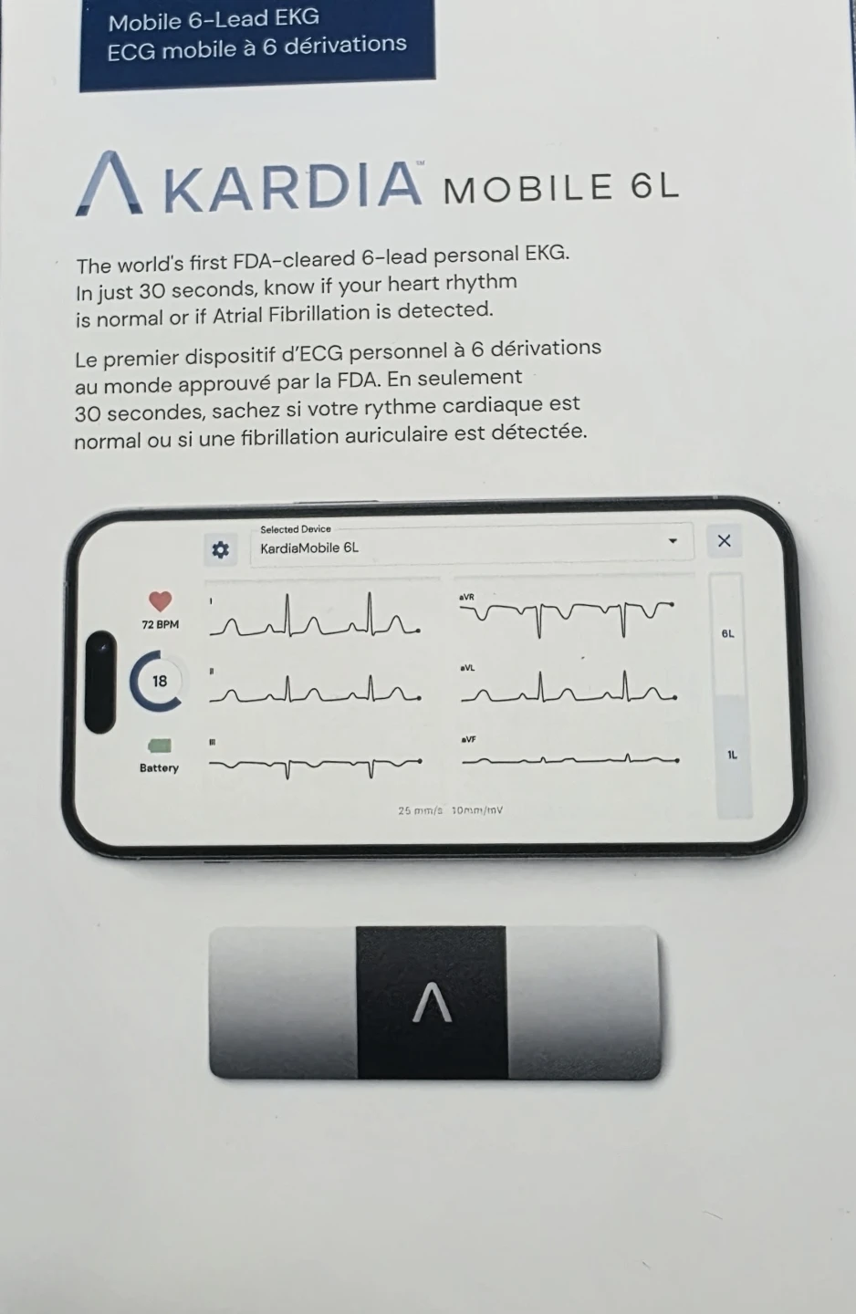 KardiaMobile 6L Personal EKG - photo 2