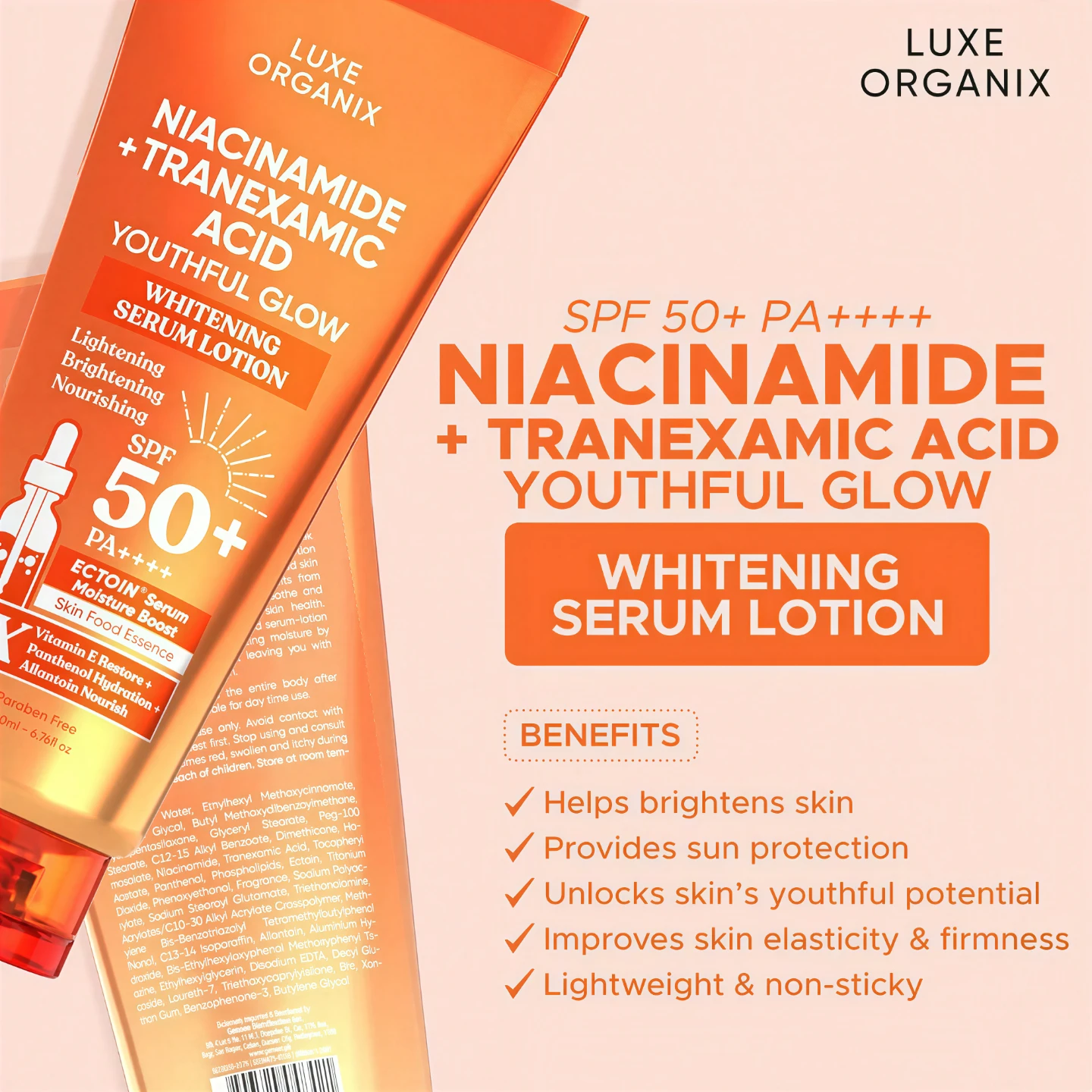 LUXE ORGANIX Niacinamide + Tranexamic Acid Youthful Glow - photo 3